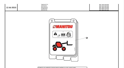 Manitou MLT735-100 H ST3B Parts Catalog • £29.99