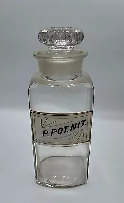 Apothecary Jar Label Under Glass 1892 • $25