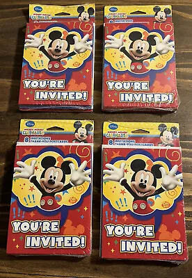 Mickey Mouse Clubhouse Party Invite Thank You Postcard Lot Of 4 Disney Jr. NEW! • $7.79