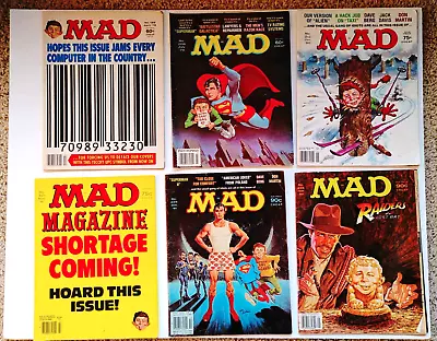 Vintage MAD Magazine 1978-'83 - Lot Of 7 - No. 198 208 212 221 226 228 236 • $28