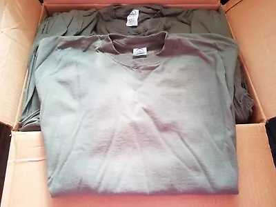 New US Military Surplus Delta Magnum Weight OD Green Cotton T-Shirt Army USMC  • $12.95