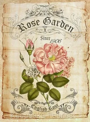 £5.11 • Buy 1906 English Rose Garden Quilt Block Multi Szs FrEE ShiPPinG WoRld WiDE