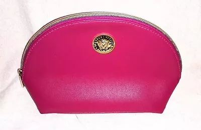 Versace Cosmetic Bag Makeup Bag Toiletry Organizer Medusa Symbol Hot Pink • $28.95