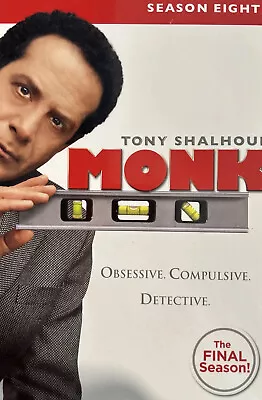 Monk: Season Eight (DVD 2010 4-Disc Set)  Tony Shalhoub Elizabeth Perkins. • $9