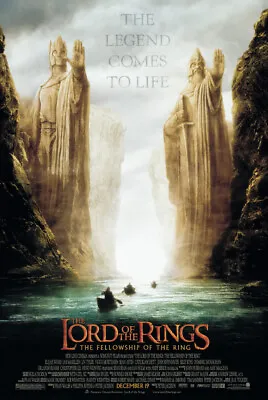 The Lord Of The Rings: The Fellowship Of The Ring - Movie Poster (Argonath) • $11.99