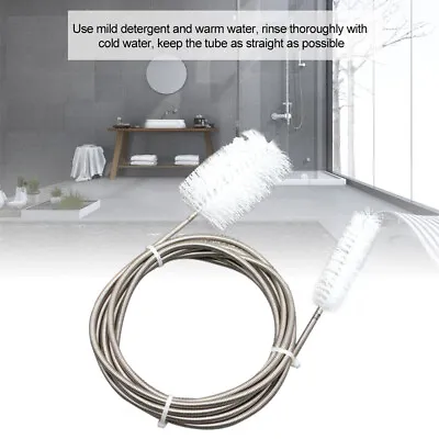 90/200cm Long Pipe Cleaner Flexible Pipe Nylon Cleaning Brush For Fish Tank Bath • £7.66