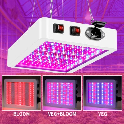 £45.35 • Buy 80W LED Grow Light Full Spectrum Hydroponic Indoor Veg Flower Plant Lamp Panel