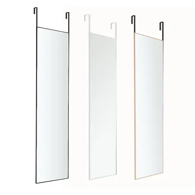 Large Over Door Long Full Length Mirror Wall Door Hanging Bathroom Glass Mirrors • £30.95