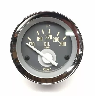 $65 • Buy Vw Type Isp 3 Series Grey 300° Oil Temp Gauge 2-1/16 Bug Bus Ghia Squareback