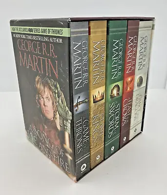 Game Of Thrones 5 Book Box Set George R.R. Martin A Song Of Ice And Fire Boxed • $38.88