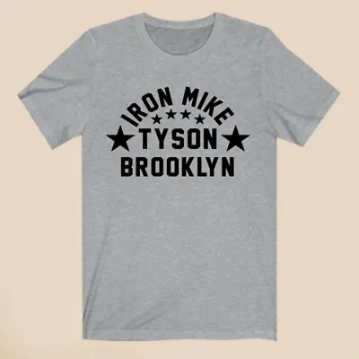 Iron Mike Tyson Brooklyn Boxing Gym Training Men's Grey T-Shirt Size S-3XL • $16.99