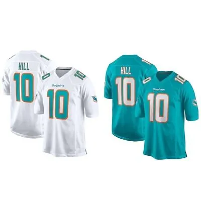 Tyreek Hill #10 Miami Dolphins Stitched White/Green Men's /Youth's Jersey US • $69.99