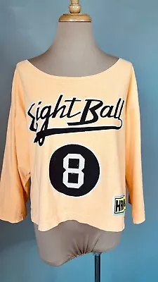 Vintage Rare Hardbody Neon Malibu Beach Eight Ball Oversized Top Shirt M L • $34.99