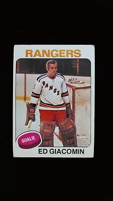 1975 Topps - #55 - Ed Giacomin - Nhl • $1