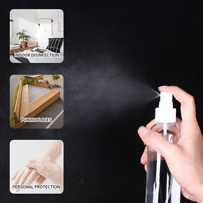 £3.17 • Buy 5-200ml Plastic Transparent Spray Bottle Refillable Small Travel Mist Empty