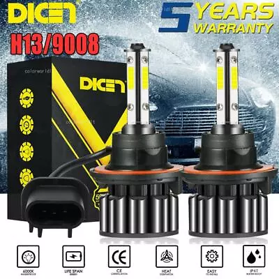 4-Sides H13 9008 LED Headlight Bulb Kit For Ford F150 2004-2014 High Low Beam • $11.99