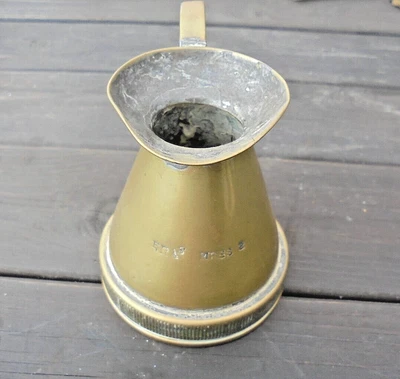 £4.99 • Buy WW1 Trench Art Small Jug Stamped ERAs MESS 2 Hand Made From Brass Relics