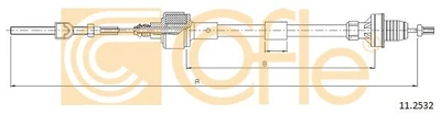 Clutch Cable For Opel Cofle 11.2532 • $46