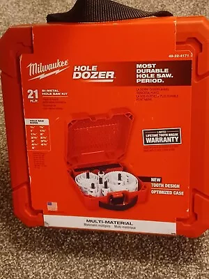 Milwaukee Hole Dozer Bi-Metal Hole Saw Set (21Pc) 49-22-4171 Brand New • $170