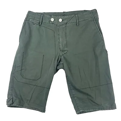 G-Star Faded Wash Green Cotton Mens Shorts Size 34 Excellent • $31.99