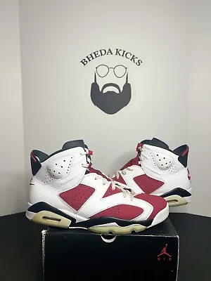 Air Jordan 6 Retro OG Carmine CT8529-106 PreOwned Men’s Sneakers Rare Size 13 • $117