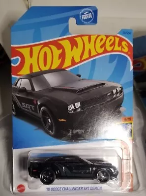 Hot Wheels 18 Dodge Challenger Srt Demon Black N Case  • $3.50