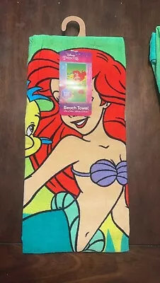 Disney The Little Mermaid Beach Towel Ariel Birthday Gift Bath Towel New • $10.95