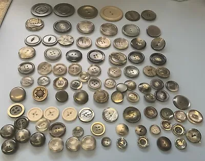 VINTAGE Lot BUTTONS Marbled Gray Tones Celluloid Bakelite Etc • $16