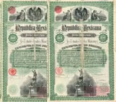  Christopher Columbus  1885 - Republica Mexicana - Price Is For 1 (ONE) Bond - • $430