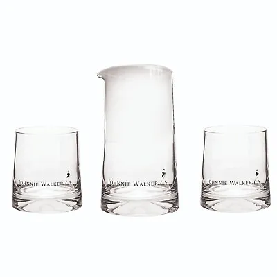 $119.99 • Buy Johnnie Walker Black Label 1 X Mixing Glass 700ml +2 X Matching Glasses Man Cave