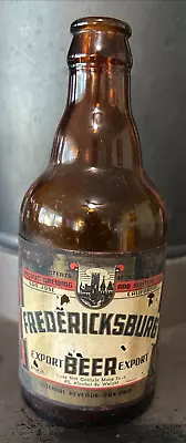 Vintage 1930'S FREDRICKSBURG BEER 11oz Steinie Bottle Pacific Brewing San Jose • $15