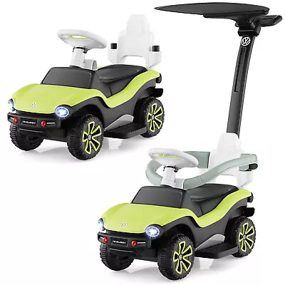 3-in-1 Toddlers Ride On Push Car Kids Sliding Walking Car W/Adjustable Handle • £78.95