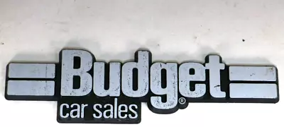 Budget Car Sales Vintage Car Dealer Plastic Emblem Badge • $12.91