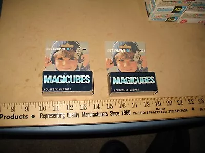 Vtg New Old Stock Camera Flash Cubes Magicubes 2 Packs 6 Cubes 24 Flashes Lot D • $15