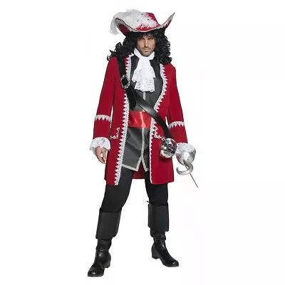 Captain Hook Costume Adult Pirate Halloween Fancy Dress • $61.79