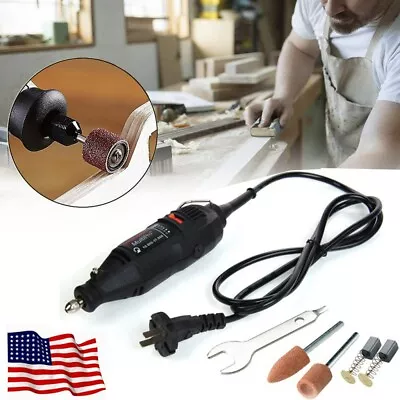 110V Grinder Rotary Tools Mini Electric Drill Set 5 Variable Speed Power Tool • $22.61