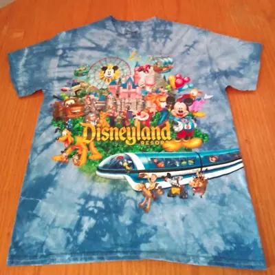 Disneyland Disney World Characters Blue Tie Dyed T-Shirt  Men's Women's Medium • $20