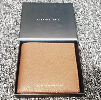 £16.99 • Buy Tommy Hilfiger Light Brown Leather Wallet & Coin Holder Gift Set (FAULTY ITEM)