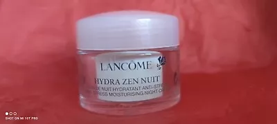 Lancome Hydra Zen Anti-Stress Night Cream Moisturising Cream-Gel 15ml GENUINE • £12.99
