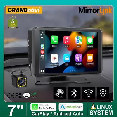 7  Universal Touch Screen Car Radio Apple CarPlay Android Auto Portable GPS Navi • $83.99