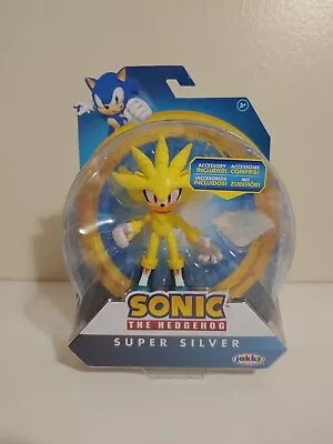 Sonic The Hedgehog Super Silver White Chaos Emerald 4'' Figure Jakks Pacific  • $19.99