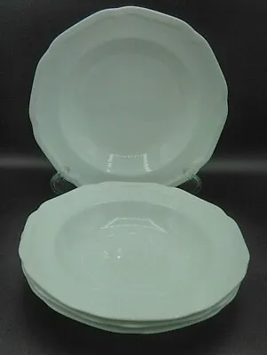 Mikasa Ultima + ANTIQUE WHITE HK400  Soup / Pasta Bowls 9 1/4 - Set Of 4 • $41.95