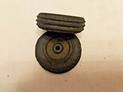 Vintage 2 Count 1950's Toy Truck & Car 1 1/2  X 1/4  Replacement Groved Wheels • $7