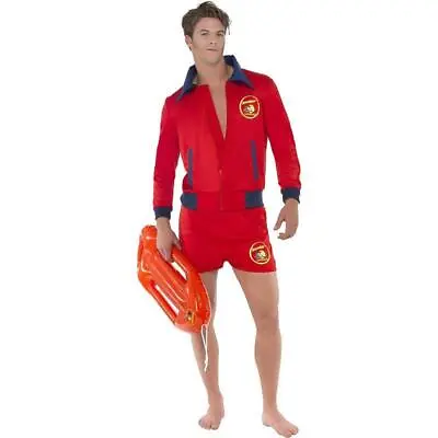 Smiffys Baywatch Lifeguard Men's Fancy Dress Costume • £46.49