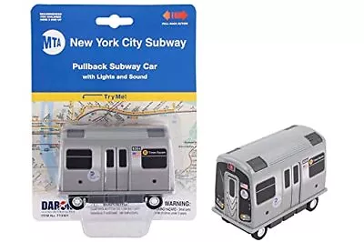 Daron MTA Subway Pullback Toy W/ Light & Sound TT3501 Grey • $27.52