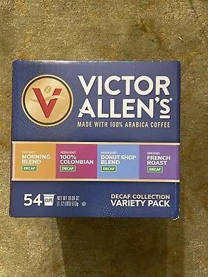 Victor Allen's Decaf Coffee Variety Pack. K-Cup Pods 54ct Exp 06-2025 FRESH • $24.99