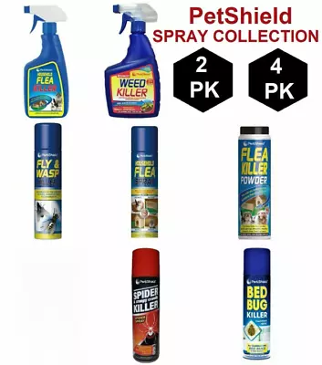 Weed Flea Spider Fly & Wasp Slug & Snail Killer Spray Collection In 23 & 4 Pack • £7.58