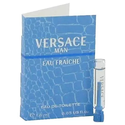 Versace Man By Versace Vial (sample) Eau Fraiche .03 Oz For Men - 100% Authentic • $7.76