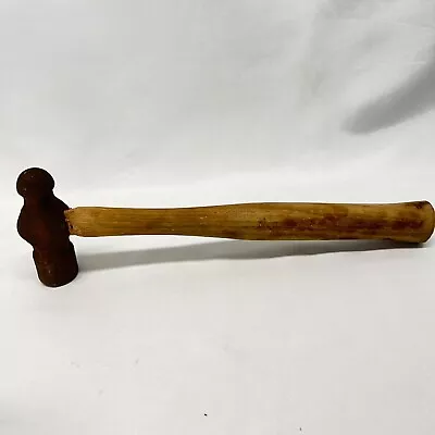 ANTIQUE VINTAGE BALL PEEN HAMMER STONE WORK BLACKSMITH SHEET METAL TOOL 1# 7oz • $20