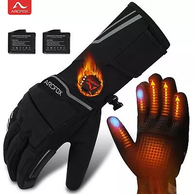 Motorcycle Rechargeable Electric Battery Heated Gloves Hand Warmer Winter • $41.99